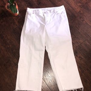 White cropped and cut Old Navy 16.